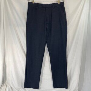 Banana Republic Standard Fit Dress Pants Men's Size 33x34 Blue Downtown Plaid